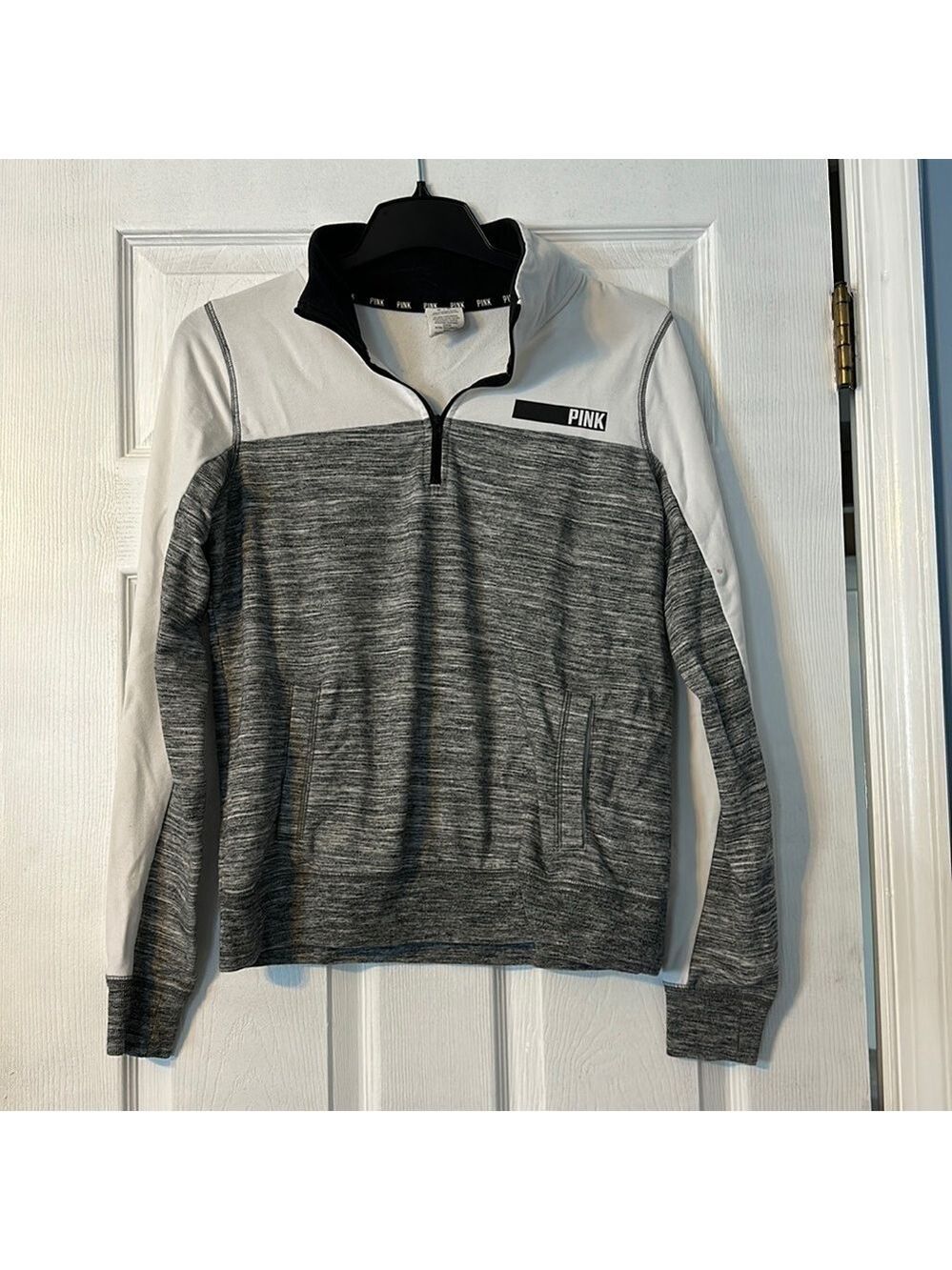 VICTORIAS Secret PINK women’s quarter zip; size medium